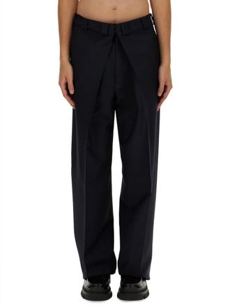 Givenchy Mohair Blend Trousers - Blue