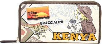 Braccialini Cartoline Kenya Portemonnee - Dames - Accessoires - Veelkleurig - Maat: ONE Size Leer