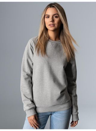 Trigema Sweatshirt TRIGEMA TRIGEMA Sweatshirt mit angerauter Innenseite, Damen, Gr. XXL, grau (grau, melange), 70% Baumwolle, 30% Polyester, Basic, Sweatshirt