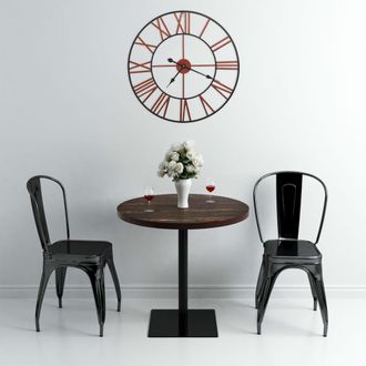 vidaXL Reloj De Pared De Metal Rojo 58 Cm Vidaxl
