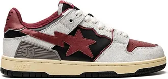A Bathing Ape Sk8 Sta 4 M1 Red sneakers - unisex - Calf Leather/Calf Suede/Rubber/Fabric - 10