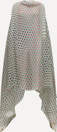 Dries Van Noten Abito a pois con design a mantella Woman M