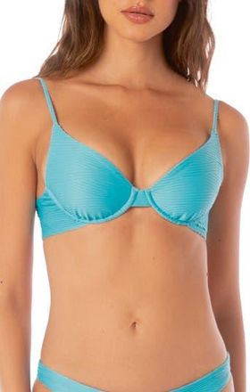 Maaji Dainty Reversible Bikini Top in Blue at Nordstrom Rack, Size Medium