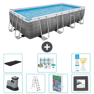 Bestway Piscina Bestway Power Steel Rectangular - 549x274x122 Cm - 8-piezas S581
