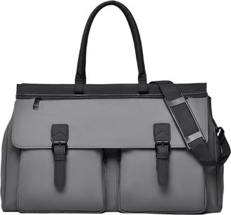 Generic Compatible For Outdoor Travel Duffel Bag Dry Wet Business Trip Short Distance Luggage Handbag Large Storage Commuting Men Hiking Shoulder Bags(Grey)