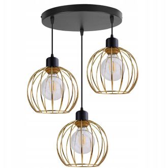 OEM L&aacute;mpara De Techo Colgante L&aacute;mpara De Ara&ntilde;a Pantalla Dorada Loft