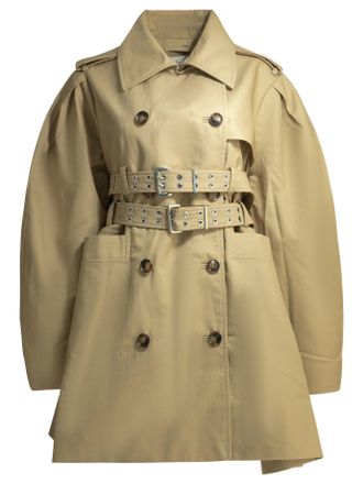Ganni katoenen trenchcoat
