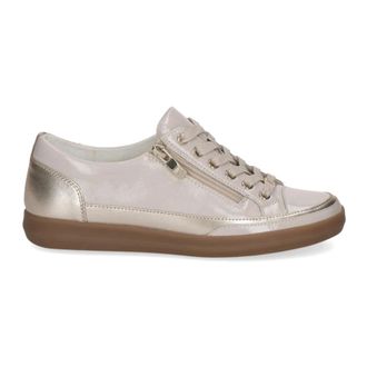 Caprice Sneakers - Dames - Schoenen - Beige - Maat: 38 1/2 EU Leer