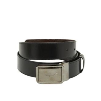 Ferragamo Pre-owned Belts, male, Black, Size: ONE SIZE Pre-owned Leather Belt