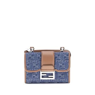 Fendi Baguette Denim Shoulder Bag