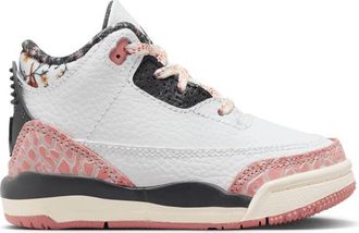 Nike Jordan Boys Retro 3 - Boys Toddler Basketball Shoes - Red Stardust / White / Anthracite Size 5.0
