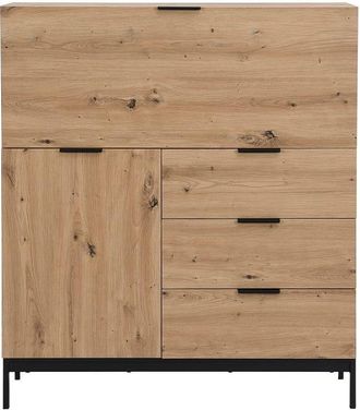 VENTE-UNIQUE.COM Escritorio secreter efecto madera color natural claro