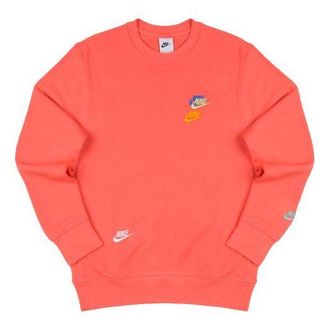 Nike Sportswear x French Terry Round Neck Pullover Orange Red DJ6915-814