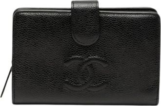 Chanel Pre-owned Kleine Portemonnee - Dames - Vintage Accessoires - Zwart - ONE Size - Leer - Vintage