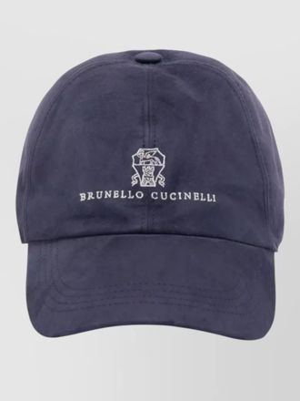 Brunello Cucinelli visor cap chu16 curved brim design