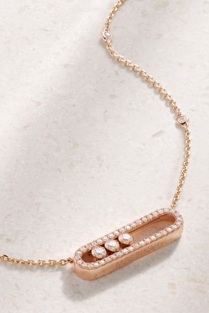 Messika Collana In Oro Rosa 18 Carati Con Diamanti Baby Move