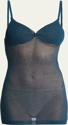 Victoria Beckham Sheer Rib Camisole Top