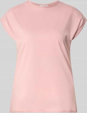 Christian Berg T-Shirt mit Rundhalsausschnitt und Rollsaum in Altrosa, Gr&ouml;&szlig;e XXL