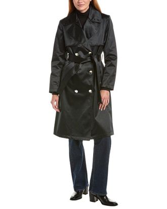 Via Spiga Double-Breasted Trench Coat