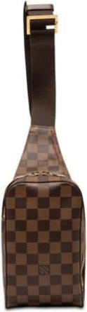 Louis Vuitton Vintage, unisex, Bruin, ONE Size, Leer, Pre-owned Damier Schoudertas