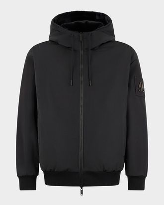 Moose Knuckles Men & apos;s Roland Reversible Bunny Jacket with Faux Fur