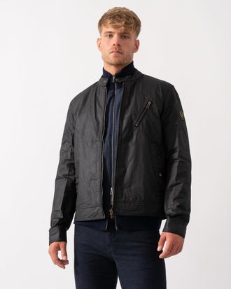Belstaff Mens Sideline Jacket in Black Cotton - Size Medium