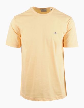 GANT Mens GANT REG FIT SHIELD T-SHIRT MID YELLOW - Tan - Size: 44