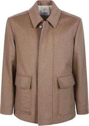 Lardini Jassen, Heren, Bruin, XL, Stijlvolle jas voor mannen