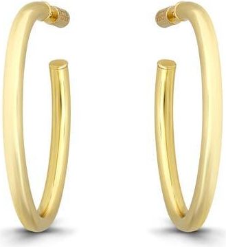 Christian Siriano 35mm Oval Hoop Earrings in Gold at Nordstrom Rack