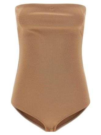 Courr&egrave;ges Womens Lingerie Bustier Bodysuit