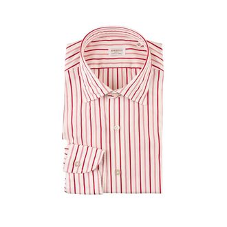 Borriello Casual Shirts, male, Red, Size: 2XL Camicia 100% Cotone