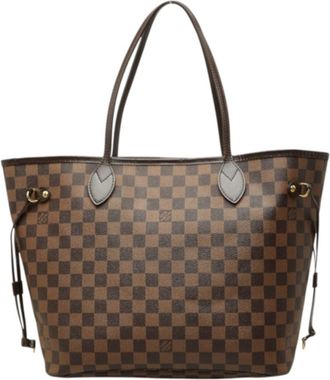 Louis Vuitton Brown Damier Canvas Ebene Pvc Leather Shoulder Bag Tote Bag (Pre-Owned)