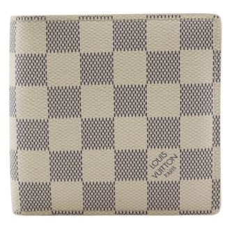 Louis Vuitton Damier Azur White Damier Azur Wallet (Bi-Fold) (Pre-Owned)