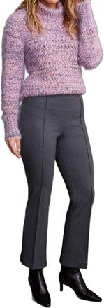 Tribal Printed Ponte Ankle Pants In Sapphire
