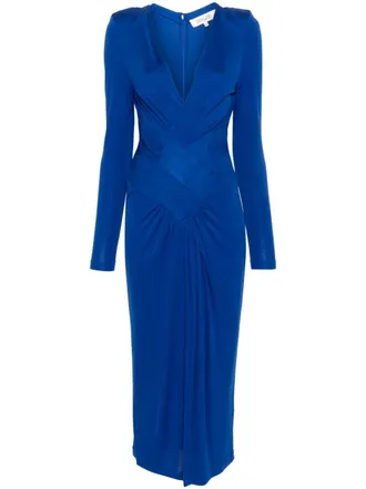 Diane Von F&uuml;rstenberg Esselyn midi dress - women - Viscose - L - Blue