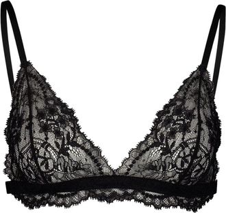 Dolce & Gabbana Zwarte Kant Sensuele Beha - Dames - BHs - Zwart - L - Ondergoed
