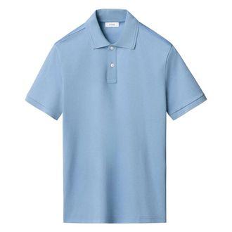Eton Cotton Interlock Polo Shirt - male - Eton - Polo Shirts - Blue - L - Tops