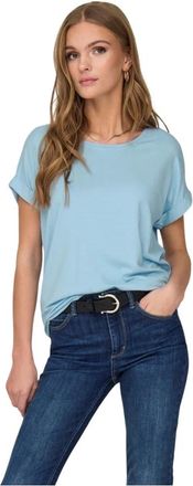 Only Mujer, Camisetas, Azul, Talla: L