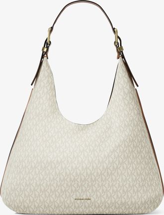Michael Kors Nolita Large Signature Logo Hobo Shoulder Bag