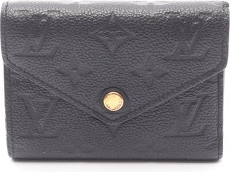 Louis Vuitton Black Monogram Empreinte Leather Wallet (Tri-Fold) (Pre-Owned)
