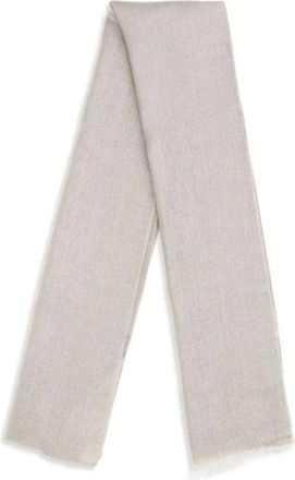 Brunello Cucinelli Brunello Cucinelli, Winter Scarves, unisex, Beige, Size: ONE SIZE Luxurious Cashmere Scarf