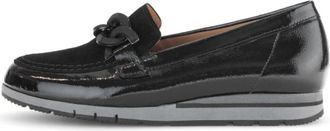 Gabor 72.415.87 Slip-on - Dames - Loafers - Zwart - 36 EU - Leer - Schoenen
