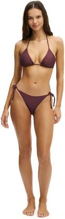 Cotton On Womens String Tie Side Brazilian Bikini Bottom in Plum Kiss Shimmer at Nordstrom, Size X-Large