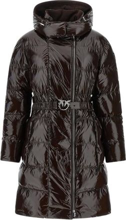 Pinko Pinko, Dames, Mantels, Bruin, Maat: L
