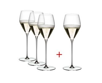 Riedel Veloce Champagne Wine Glass, Buy 3 Get 4