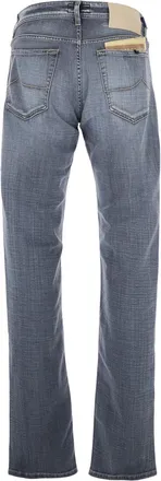 Jacob Cohen Mens Jeans Bard Faded Grey Denim Cotton