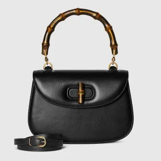 Gucci Bamboo 1947 Small Bag, Black, Leather