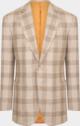 Stefano Ricci Men & apos;s Wool Overplaid Single-Breasted Sport Coat