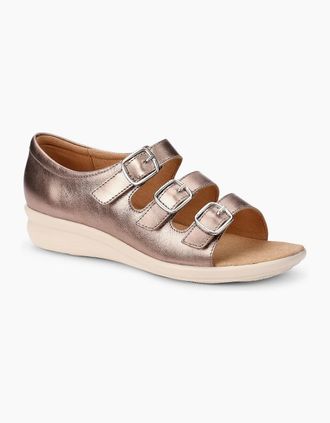 Hotter Womens Bermuda Womens Sandals - Rose Gold Le - Size: 4.5