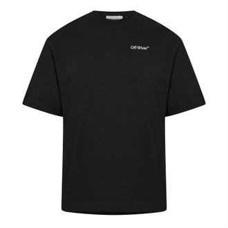 Off-white Off White Heren-T-shirt met kettingprint (Zwart)